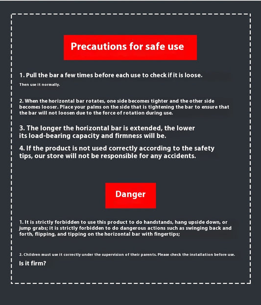 Punch-Free Door Pull-Up Bar for Home Fitness & Upper Body Strength Training